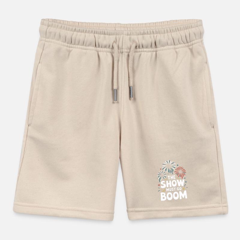 Pyrotechnics Fireworks Pyrotechnics Kids Organic Sweat Shorts by Stanley/Stella