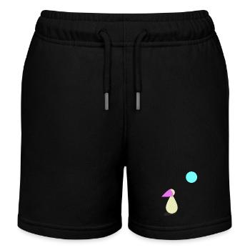 Longing Moonlight Gift - Kids Organic Sweat Shorts by Stanley/Stella - black - Front