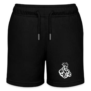 Rooster Comic - Kids Organic Sweat Shorts by Stanley/Stella - black - Front