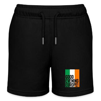 Eurovision Irland - Kinder Organic Joggingshorts Mini Bolter von Stanley/Stella - Schwarz - Vorne
