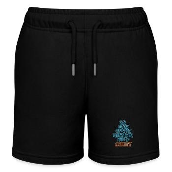 Agilité Faites plus de ce qui vous rend bleu/orange - Short de jogging enfant bio Stanley/Stella - noir - Devant