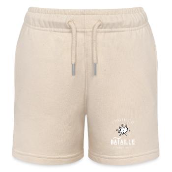 Ich kann nicht, ich habe eine Schaumballschlacht - Kinder Organic Joggingshorts Mini Bolter von Stanley/Stella - Natur - Vorne