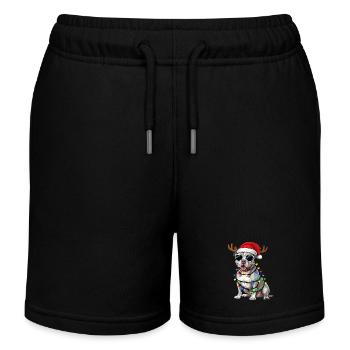 Weihnachts Staffordshire - Kinder Organic Joggingshorts Mini Bolter von Stanley/Stella - Schwarz - Vorne