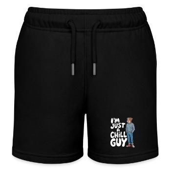 Je ne suis qu’un mème Chill Guy - Short de jogging enfant bio Stanley/Stella - noir - Devant