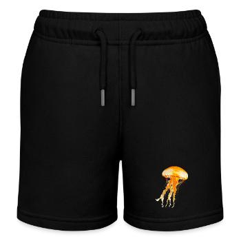 Quallen sind beeindruckende Meeresbewohner - Kinder Organic Joggingshorts Mini Bolter von Stanley/Stella - Schwarz - Vorne