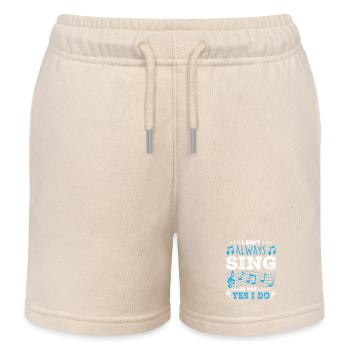 I Don't Always Sing Oh Wait, Funny Musical Theater - Kids Organic Sweat Shorts by Stanley/Stella - soft Ecru - Front