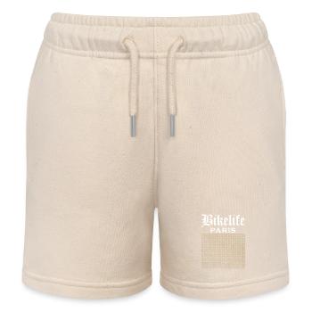 TheRealBikelife Paris Monogramme - Short de jogging enfant bio Stanley/Stella - écru doux - Devant