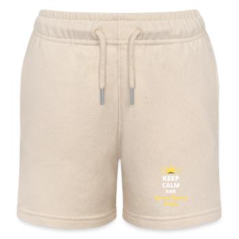 Keep Calm and Ignore Expiry Dates - Kids Organic Sweat Shorts by Stanley/Stella - soft Ecru - Front