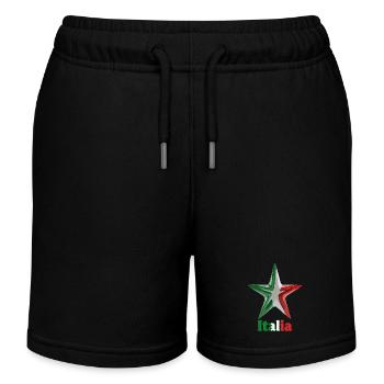 Stella d Italia - Kinder Organic Joggingshorts Mini Bolter von Stanley/Stella - Schwarz - Vorne
