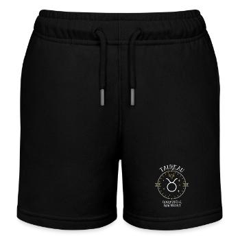 Du signe du Taureau - Gourmand et bon vivant - Short de jogging enfant bio Stanley/Stella - noir - Devant