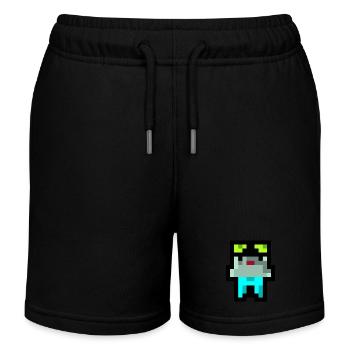 Pixel Küken - Kinder Organic Joggingshorts Mini Bolter von Stanley/Stella - Schwarz - Vorne