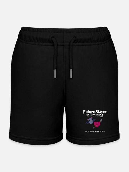 Future Across Generations - Kids Organic Sweat Shorts by Stanley/Stella - black
