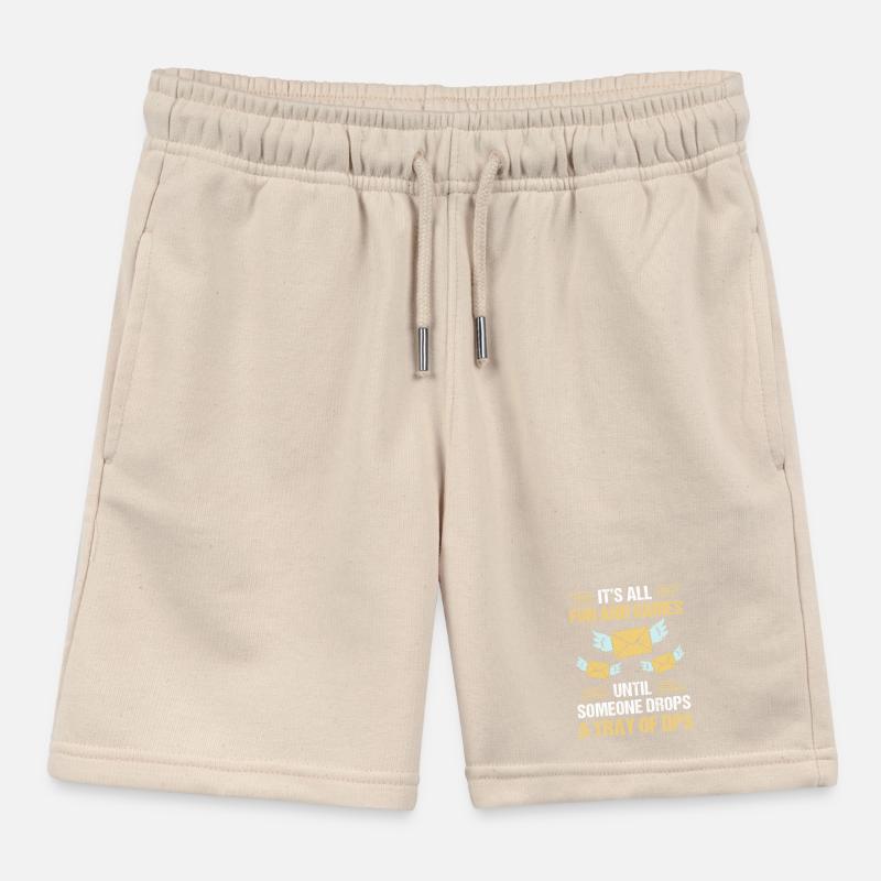 Cachet de la poste Postman Short de jogging enfant bio Stanley/Stella
