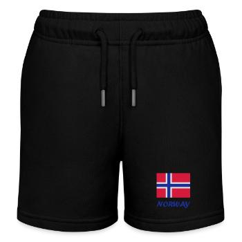 Drapeau norvégien - Short de jogging enfant bio Stanley/Stella - noir - Devant