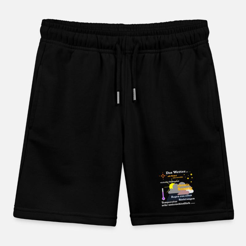The weather map Kids Organic Sweat Shorts by Stanley/Stella