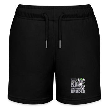 Bald Großer Bruder Koala Koalas Geschwister Junge - Kinder Organic Joggingshorts Mini Bolter von Stanley/Stella - Schwarz - Vorne