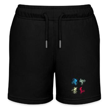BMX / Bmx / bmx / idée cadeau / anniversaire - Short de jogging enfant bio Stanley/Stella - noir - Devant