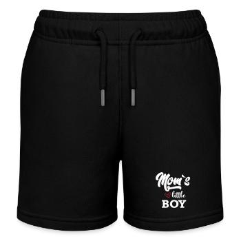 Bébé enfant maman Petit garçon maman Petit garçon - Short de jogging enfant bio Stanley/Stella - noir - Devant