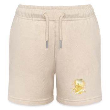 gold schimmernde Tarot Karte mit dem Stern Symbol - Kinder Organic Joggingshorts Mini Bolter von Stanley/Stella - Natur - Vorne