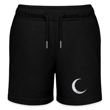 délicate lune d’argent chatoyante - Short de jogging enfant bio Stanley/Stella - noir - Devant