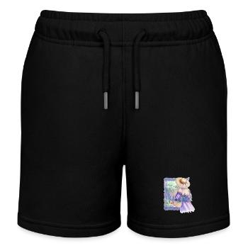Good vibes only Good mood Summer joie de vivre - Kids Organic Sweat Shorts by Stanley/Stella - black - Front