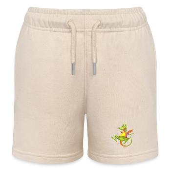 petit dragon - Short de jogging enfant bio Stanley/Stella - écru doux - Devant