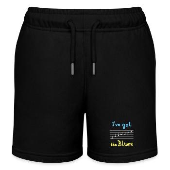 Échelle de blues en mi - lumineux - Short de jogging enfant bio Stanley/Stella - noir - Devant