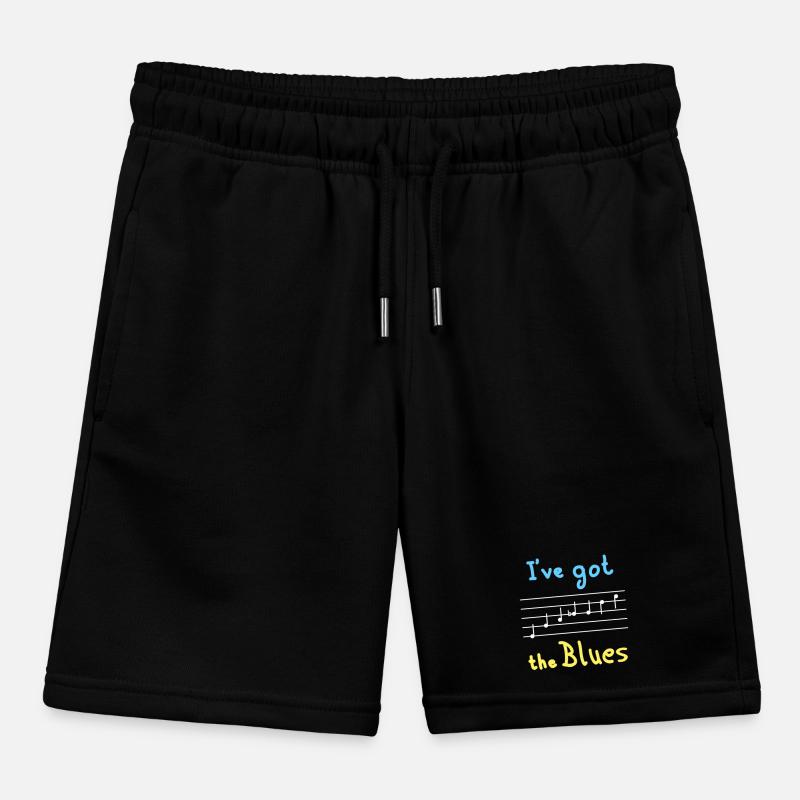 Blues Tonleiter in E - hell Kinder Organic Joggingshorts Mini Bolter von Stanley/Stella