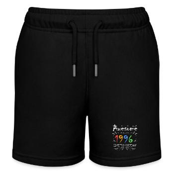 1996 - Jahrgang 1996 - Fantastisch seit 1996 - Kinder Organic Joggingshorts Mini Bolter von Stanley/Stella - Schwarz - Vorne