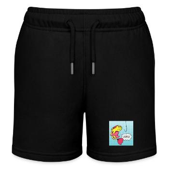 Pop Art : Poissons Accrocs Humour - Short de jogging enfant bio Stanley/Stella - noir - Devant