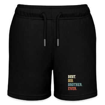 Frère aîné - Short de jogging enfant bio Stanley/Stella - noir - Devant