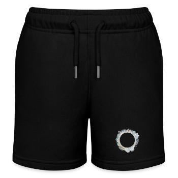 Cadre pastel maritime en look récif corallien - Short de jogging enfant bio Stanley/Stella - noir - Devant