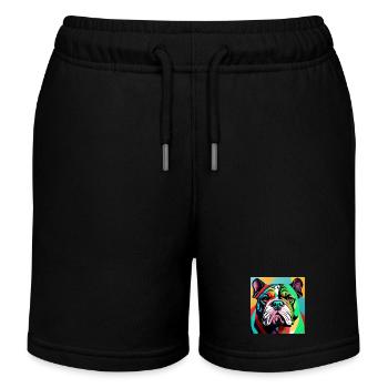 Bouledogue - Short de jogging enfant bio Stanley/Stella - noir - Devant