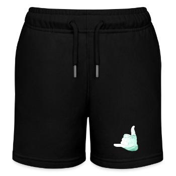 salut surfeur shaka - Short de jogging enfant bio Stanley/Stella - noir - Devant