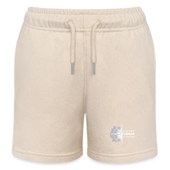 Koordinaten Fehmarn - Kinder Organic Joggingshorts Mini Bolter von Stanley/Stella - Natur - Vorne