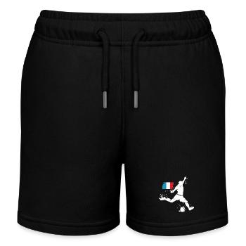 Joueur de football Blast France - Short de jogging enfant bio Stanley/Stella - noir - Devant