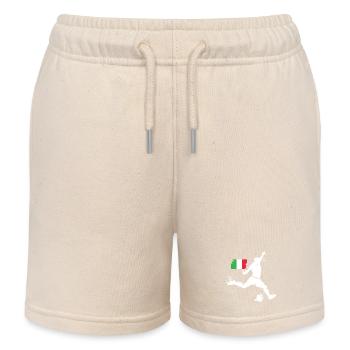 Équipe d’Italie de football Joueur Blast - Short de jogging enfant bio Stanley/Stella - écru doux - Devant