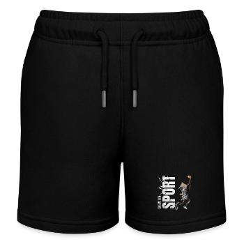 Eins mit dem Sport - Basketball - Kinder Organic Joggingshorts Mini Bolter von Stanley/Stella - Schwarz - Vorne
