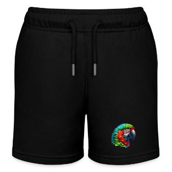 Parrot - Kids Organic Sweat Shorts by Stanley/Stella - black - Front
