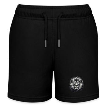 Lion - Short de jogging enfant bio Stanley/Stella - noir - Devant