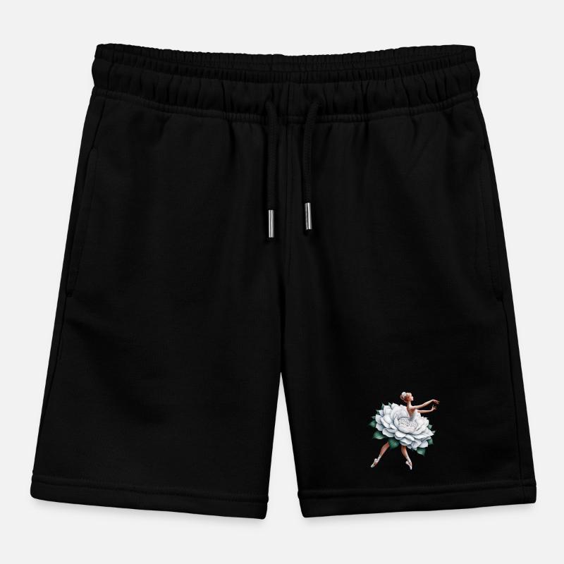 Ballet dancer with tutu Kids Organic Sweat Shorts by Stanley/Stella