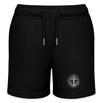 Göttliches Licht - Kinder Organic Joggingshorts Mini Bolter von Stanley/Stella - Schwarz - Vorne