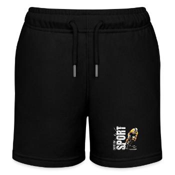 Eins mit dem Sport - Radsport - Kinder Organic Joggingshorts Mini Bolter von Stanley/Stella - Schwarz - Vorne