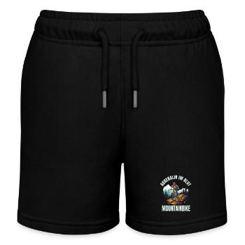 Adrenalin im Blut - Mountainbike - Kinder Organic Joggingshorts Mini Bolter von Stanley/Stella - Schwarz - Vorne