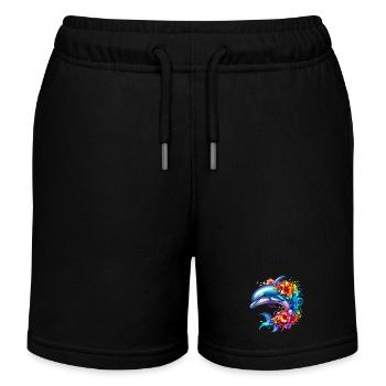 Dauphin - Short de jogging enfant bio Stanley/Stella - noir - Devant