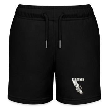 Klettern - Kinder Organic Joggingshorts Mini Bolter von Stanley/Stella - Schwarz - Vorne