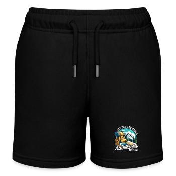 Third Grade Adventure Begins - Kids Organic Sweat Shorts by Stanley/Stella - black - Front