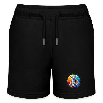 Lemur - Kids Organic Sweat Shorts by Stanley/Stella - black - Front