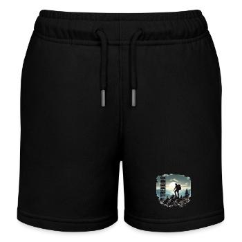 Trekking - Kinder Organic Joggingshorts Mini Bolter von Stanley/Stella - Schwarz - Vorne