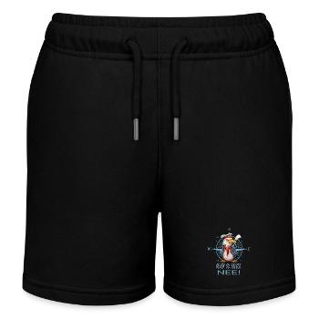 Bevor du fragst, Nee - Kinder Organic Joggingshorts Mini Bolter von Stanley/Stella - Schwarz - Vorne
